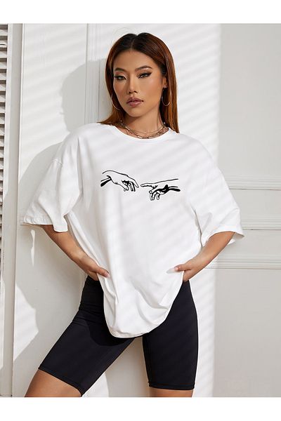 uyguntarz Unisex μπλουζάκι με στάμπα Michelangelo