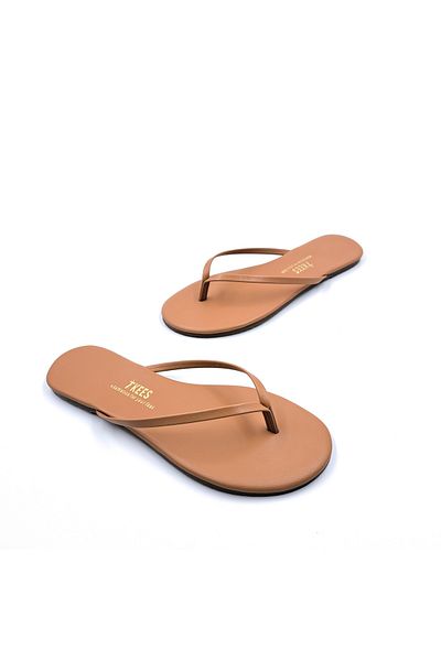 Tkees Classic Women's Camel Stylish Flip Flops