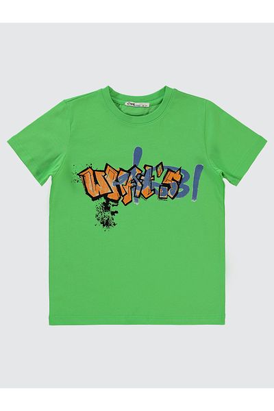 Civil Boys Green 6-9 Years Old Boy's T-Shirt