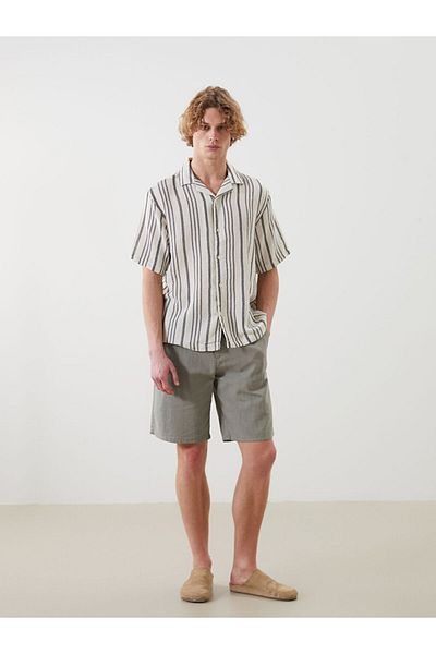 LC Waikiki Νέα σεζόν Standard Fit Λινό Ανδρικό Σορτς Βερμούδας - S5EK58Z8