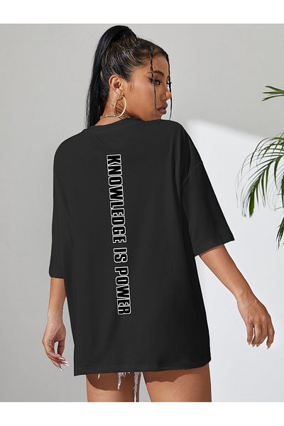 uyguntarz Μπλουζάκι Unisex Knowledge is Power Printed Design