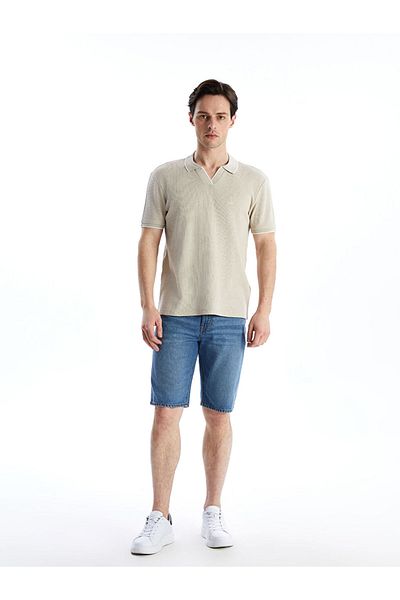 LC Waikiki Ανδρικό μπλουζάκι με κοντό μανίκι LCW ECO Polo Neck
