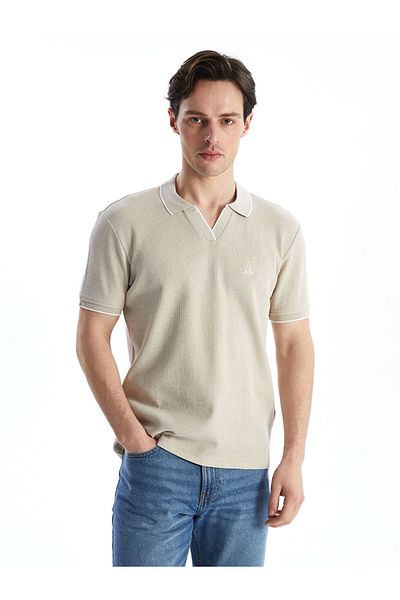 LC Waikiki Ανδρικό μπλουζάκι με κοντό μανίκι LCW ECO Polo Neck