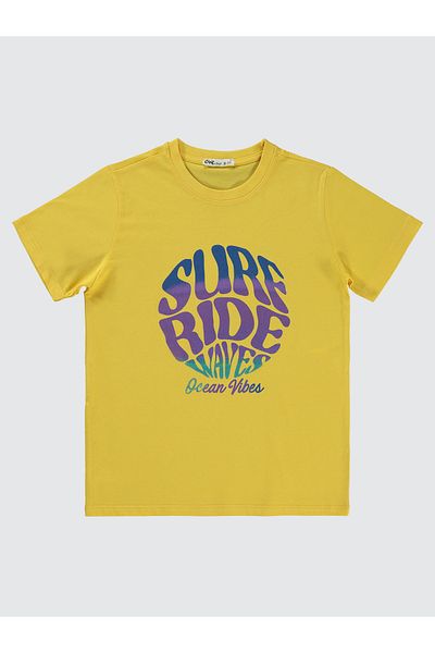 Civil Boys 10-13 Years Old Boy Yellow T-Shirt