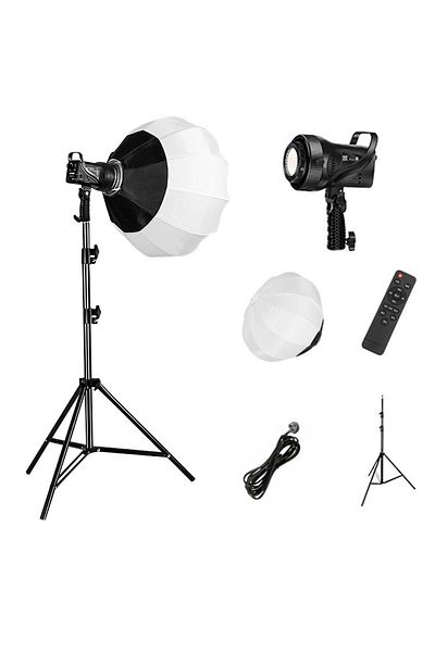 glanfen Professional Studio Lighting Kit, 500W 2700-7500K LED Monolights with Softbox & Stand