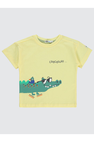 Civil Boys Tricou băiat 2-5 ani galben deschis