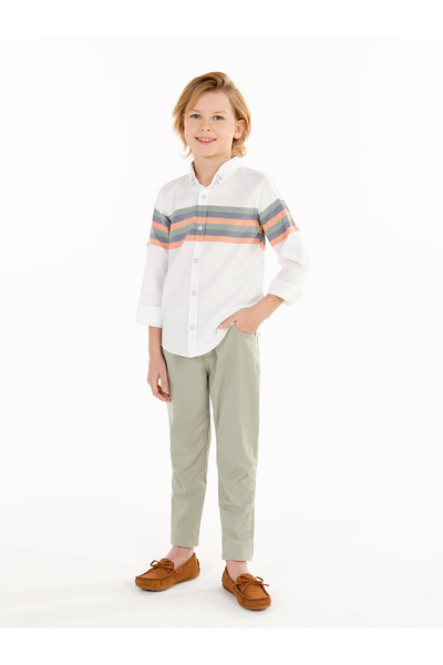 Civil Boys 6-9 Years Boy's Beige Trousers