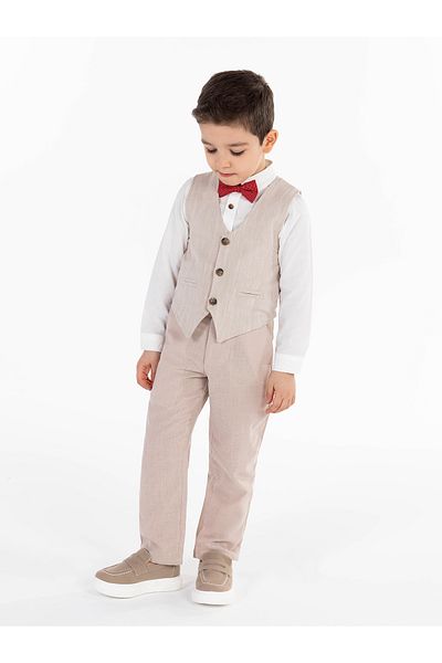 Civil Boys 2-5 Years Boy Beige Trousers
