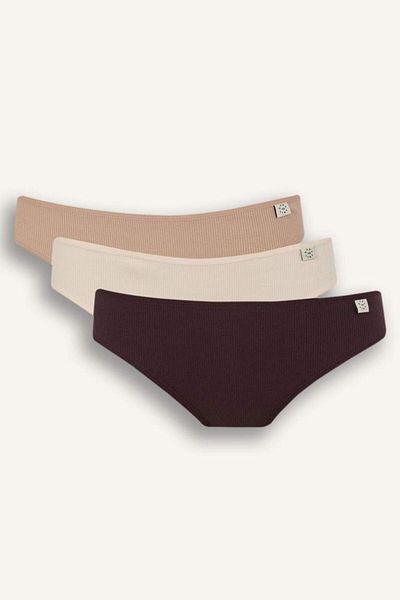 DeFacto New Season Fall in Love Ribana 3-Piece Strap Slip Panties