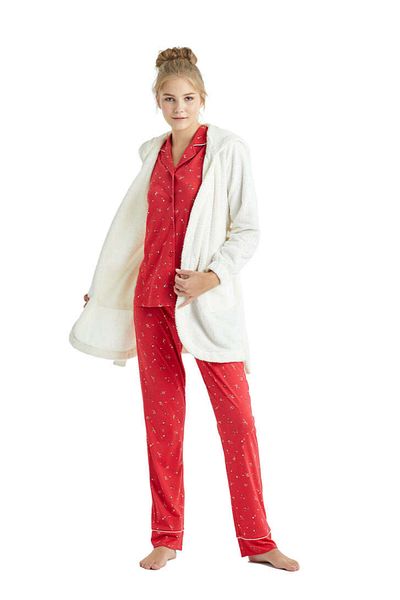 Blackspade Women's Ecru Dressing Gown 50863