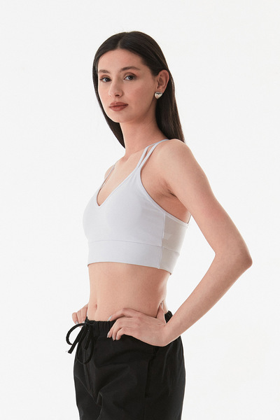 Fulla Moda Basic Thin Strap Covered Bustier