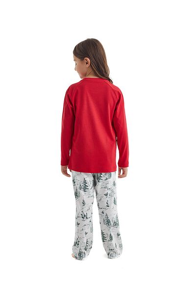 Blackspade Girl's Red Pajama Set 51251