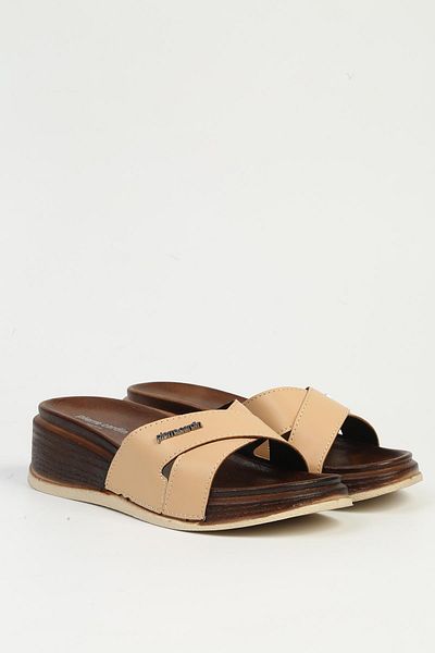 Pierre Cardin ® |   PC-7423 - 3485 Μπεζ γυναικείες παντόφλες