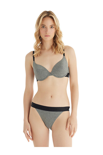 Blackspade Women's Push-Up Bra 51822 - Anthracite Melange