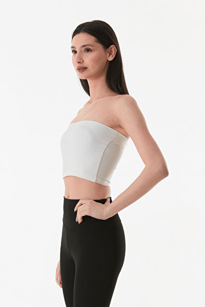 Fulla Moda Basic Covered Strapless Bustier