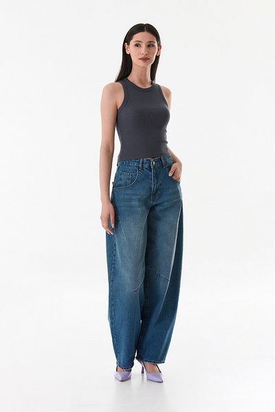 Fulla Moda Basic Halter λαιμόκοψη αμάνικο κορμάκι
