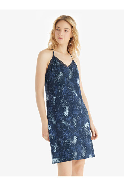 Blackspade Kadın Gecelik 60536 - Desenli