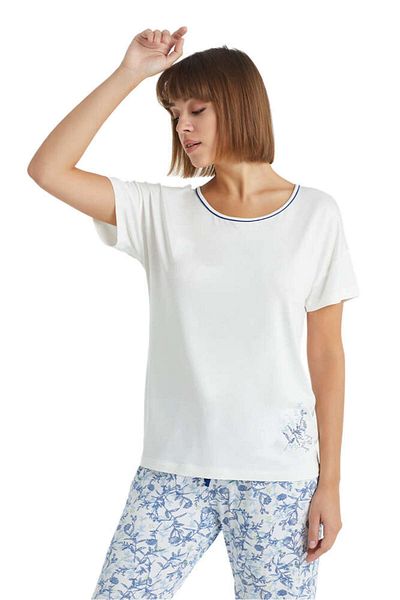 Blackspade Women's White Pajama Set 51020