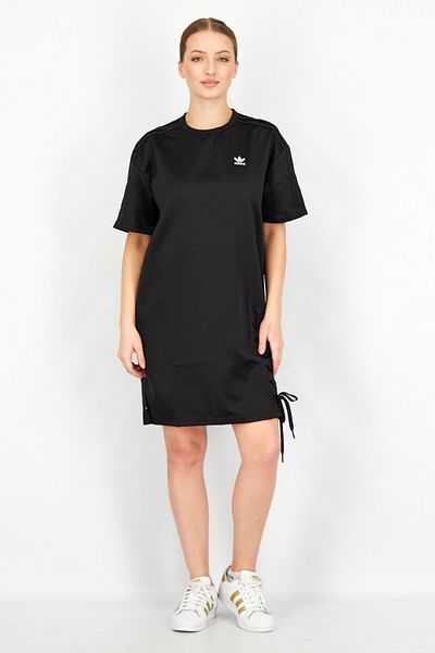 adidas Women Relaxed Fit Short Sleeve Outdoor Mini Dress, Black