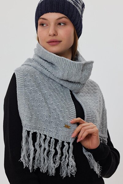 ALEXANDERGARDI Eșarfă lungă cu detaliu tricotat (E20-18843)