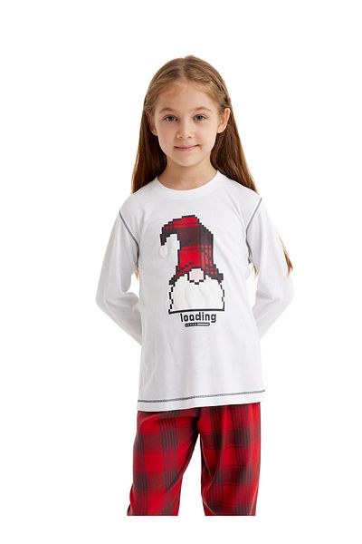 Blackspade Set pijamale albe pentru fete 51635