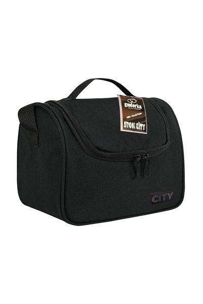 Stok CITY Licensed Large Hot Cold Thermal Lunch Box Black