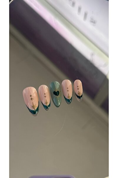 Violet nails Yeşil takma tırnak