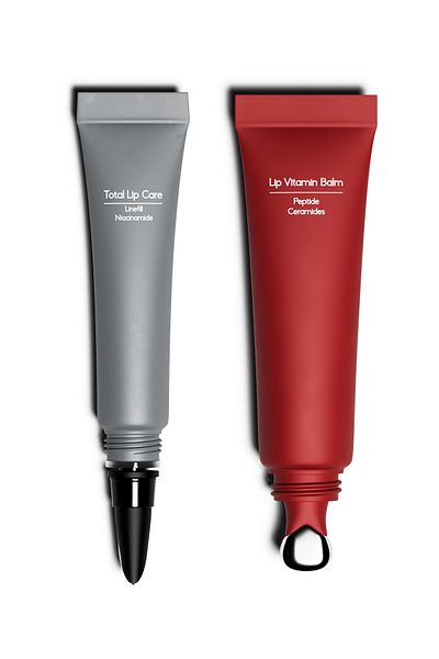 Kremi Peptide and Ceramide Lip Balm with Metal Tips - Strawberry, Repairing and Revitalizing Lip Mask with Peeling Effect