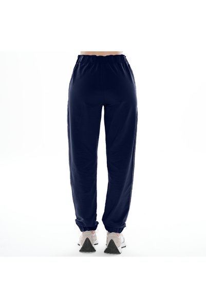 ASN concept Women's Navy Blue Side Stripe Sweatpants (with Large Size Option)