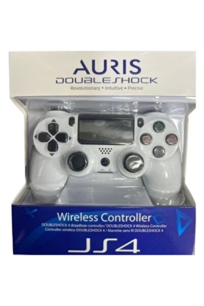 Auris Kol Joystick PS4 Analog Titreşimli Bluetooth Auris ARS-JS4 Beyaz