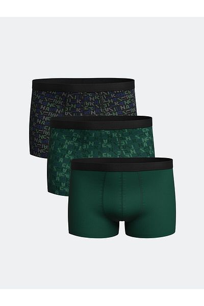 LC Waikiki Standard Fit Cotton Flexible Ανδρικό Boxer 3 τεμαχίων