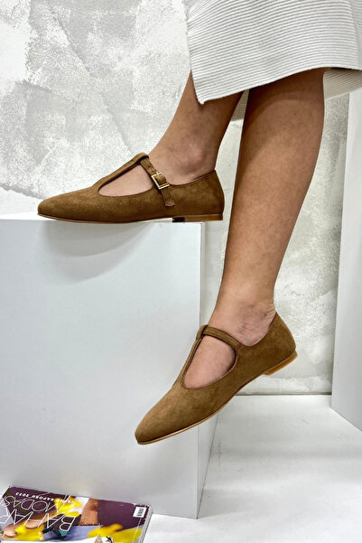 inizio Жіночі балетки з замшею та пряжкою P9016