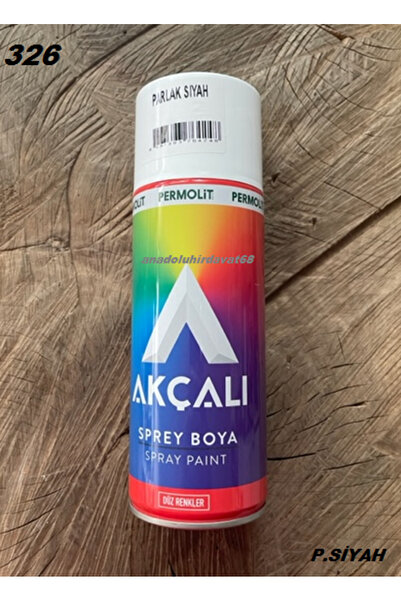 Akçalı AKÇALI PARLAK SİYAH ÜSTÜN KALİTE TAMPON BOYASI SİYAH SPREY BOYA 400ML526