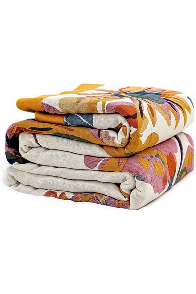 COOYA Boho Throw Blanket, Ultra Soft Bed Throw Large, All Season Blanket for Sofa Couch Chair
