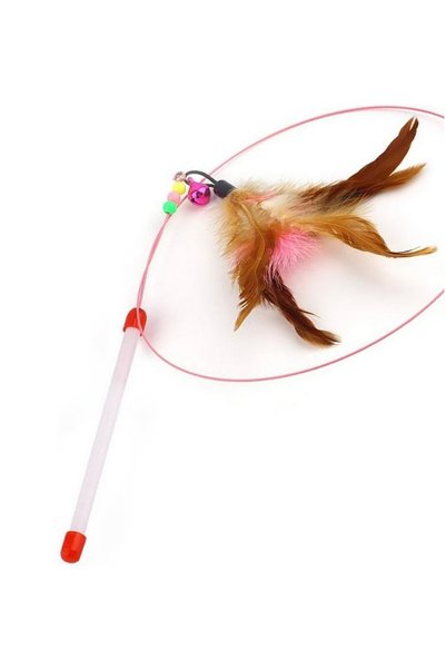 Pribor Furry Rattle Cat Catching Fishing Rod 90 cm