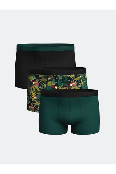 LC Waikiki Standard Fit Cotton Flexible Ανδρικό Boxer 3 τεμαχίων