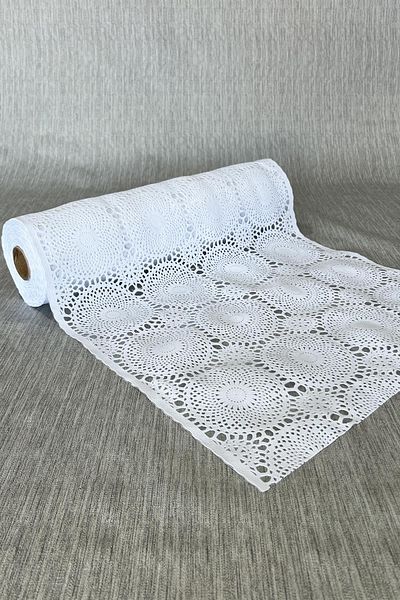 Pimula home Acoperire transparentă din PVC, anti-alunecare, în interiorul dulapului, dantelă anti-alunecare, capac pentru raft - 1009-H-Dantelă