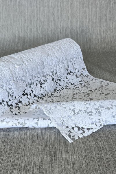 Pimula home Pvc Hole-Free Six Transparent Coating Lace Shelf Cover - Rose_1010-A