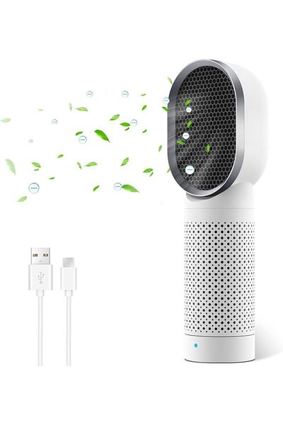 COOYA Portable Air Purifier,with Filter,2 Speeds,Energy Save,3 Stage Purification,for home,White