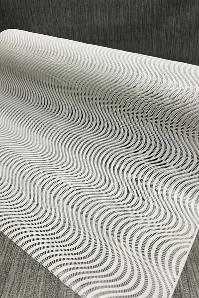 Pimula home Pvc fără orificii șase acoperire transparentă din dantelă pentru raft - Striped_1009-c