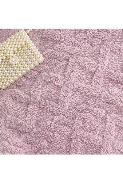 COOYA Coral Flannel Thickened Lambswool Blanket Sofa Blanket 180*200CM (Purple)