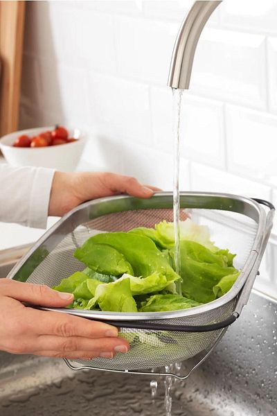 Binbirreyon Adjustable Undermount Sink Strainer Stainless Steel 34X23Cm Ra120
