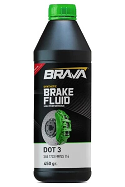 Brava BRAKE FLUiD DOT-3 450 ML FREN HiDROLiK SIVISI