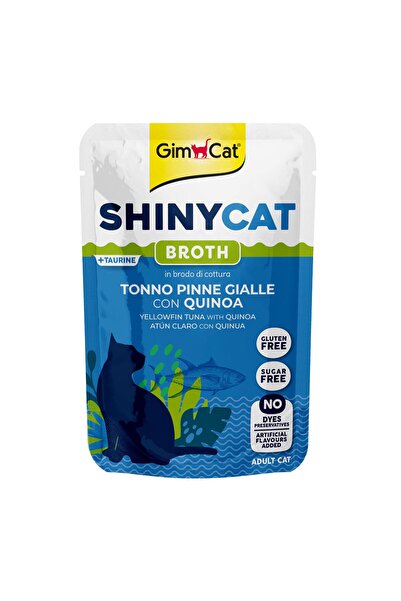 Gimcat Shinycat Pouch Yellowfin Tuna And Quinoa 70 gr – Sarı yüzgeçli Ton Balığı ve Kinoa