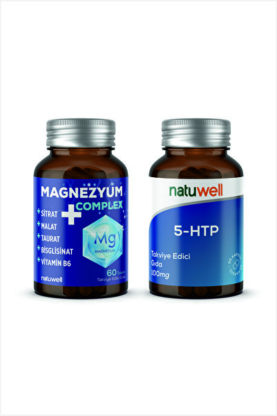 Natuwell Magnezyum Complex 60 Tablet + 5 Htp 100 Mg 30 Kapsül