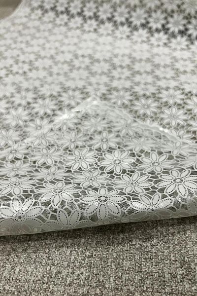 Pimula home Husa de raft din dantela transparenta din PVC - Papatya_1009-a