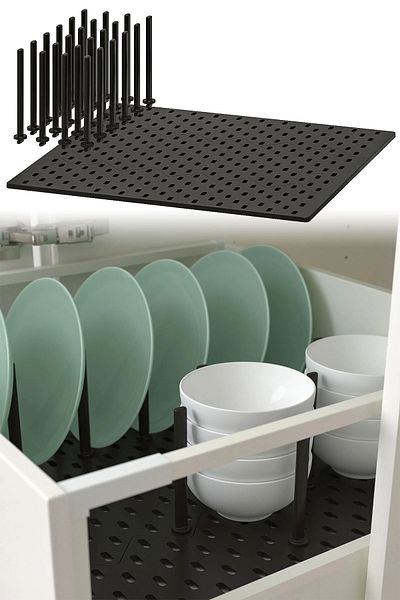 Binbirreyon Συρτάρι κουζίνας Organizer Πλάκα και 24 μάνδαλα στήριξης 47,5x50cm RD059