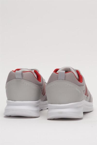 Liger Men's Sports Shoes - Lightweight, Comfortable, Faylon Sole, GRAY RED