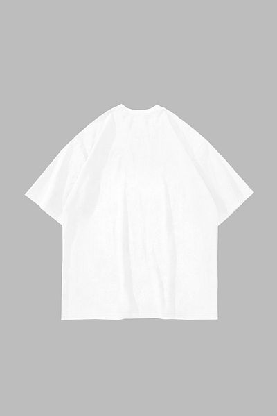 Sekizbiraltı Μπλουζάκι με μοτίβο Little Angel Unisex Λευκό Oversize
