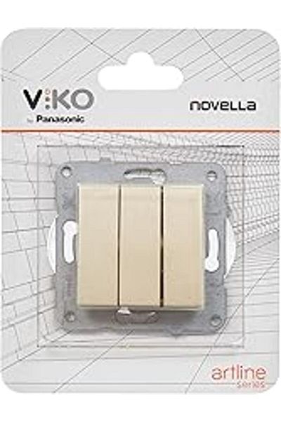 STOREMAX Novella Trenda Bronze Mechanism Button Cover Triple Key